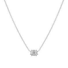 Introducing our perfect capsule collection of meticulously arranged sparkling diamonds. A stunning cluster of genuine natural diamonds meticulously cut and set to form a classic Emerald Shaped Solitaire Necklace. Masterfully set in a 14K Gold Illusion setting giving the look of a single 2.00ct Emerald Cut Diamond Solitaire. The Emerald cut is a  timeless statement that signifies iconic elegance. Whether stacked or solo this beautiful diamond story will be a treasure in your collection for years Solitaire Necklace, Emerald Cut Diamond, Solitaire Necklaces, Emerald Cut Diamonds, Rose Gold Necklace, Capsule Collection, Emerald Diamond, Metal Necklaces, Necklace Sizes