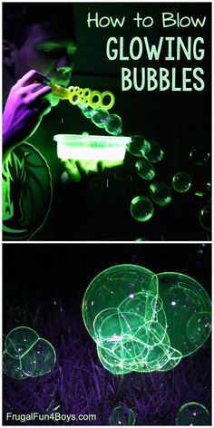 how to glow glowing bubbles in the dark