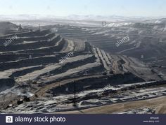 an open pit in the middle of nowhere