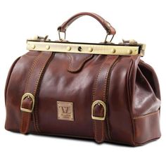 Monalisa Doctor gladstone leather bag with front straps Brown TL10034 Gladstone Bag, Path Design, Cheap Purses, Italian Leather Bags, Popular Handbags, Medicine Bag, Sac Week End, Doctor Bag, Handbag Organization