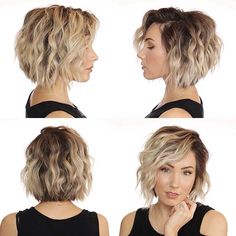 Bob Haircut Ideas, Corte Bob, Wavy Bob, Classic Hairstyles, Wavy Bobs, Best Short Haircuts, Short Bob Haircuts, Short Wavy, Bob Haircut