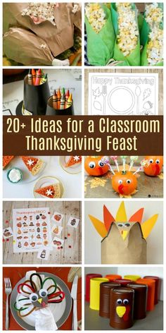 20 + ideas for a classroom thanksgiving feast