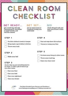 i have anther one Kids Cleaning Checklist, Clean Room Motivation, Notesbog Design, Clean Room Checklist, Room Cleaning Tips, Cleaning Oven, Room Checklist, Inspirerende Ord, Cleaning My Room