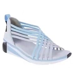 Water-Ready Sporty Step-In Sandal Blue Synthetic Wedge Sandals With Removable Insole, Comfortable Non-slip Synthetic Sport Sandals, Cheap Non-slip Synthetic Sport Sandals, Non-slip Functional Synthetic Sport Sandals, Slip-on Wedge Sandals With Removable Insole For Beach, Crochet Baby Sandals, Mens Sandals, Gladiator Sandals, Ankle Strap Sandals