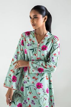 Bask in the brilliance of summer days with this enchanting ensemble, a delightful blend of boldness and tranquility, ideal for leisurely daytime outings. Color: Multi Cut: Basic Slip: Not Included Dupatta: Not Included Trouser: Culotte Included Sana Safinaz, Wedding Branding, Free Sign, Free Offer, Formal Wedding, Sale House, Summer Days, Women Girl, Batik