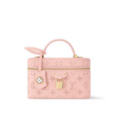 LOUIS VUITTON® - Vanity Pouch - Rose Jasmine Louis Vuitton Handbags Pink, Luxury Designer Pink Bag, Lv Pink Flower Bag, Louis Vuitton Pink Bag, Pink Girly Things Accessories, Vanity Pouch, Louis Vuitton Vanity, Micro Bags, Louis Vuitton Official Website