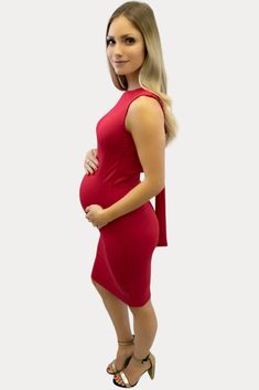 Trendy Maternity Dress - REVERSIBLE! By Sexy Mama Maternity Sleeveless Bump-friendly Maternity Dress, Stretch Bump-friendly Maternity Dress, Fitted Sleeveless Maternity Dress, Elegant Sleeveless Bump Friendly Maternity Dress, Elegant Sleeveless Bump-friendly Maternity Dress, Elegant Sleeveless Bump-friendly Dresses, Elegant Sleeveless Bump Friendly Dresses, Stretch Sleeveless Maternity Dress For Party, Fitted Sleeveless Maternity Dress, Bump Friendly