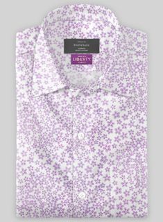 Channel a peaceful elegance with our Liberty Amati Cotton Shirt. Firstly, the shirt is constructed with pure cotton fabric that provides a delicate, supple and crisp yet easygoing style that evokes a laid-back vibe with a flowery pattern over a lavender shade.  Also, take a stylish turn with proficient tailoring with a relaxed fit and laid-back style that balances the edge and comfort that holds the sartorial limelight while attending the taste of summer tours and pool parties.  Made according t