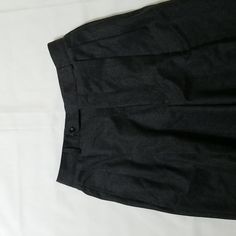 For Sale Is A Deadstock Pair Of Women's Pants By Samuelsohn, Brand New With The Taga Still Attached! They Are Charcoal Gray 100% Wool, Possibly From The 1980s Or The 1990s. Perfect Fashionable High-Rise Pants With Pockets, In A Size 6. They Have Never Been Worn And Are Flawless, They Are Unhemmed. Feel Free To Ask Questions, Make An Offer And It's Yours! Thanks For Looking! Fitted Short-length School Uniform Bottoms, Cotton School Uniform Bottoms Short Length, Cotton School Uniform Bottoms In Short Length, Fitted High Waist School Uniform Bottoms, Pants With Pockets, The 1990s, High Rise Pants, Jumpsuit Trousers, The 1980s