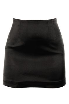 Custom options available | Colors | Sizes | Lengths Tailored to perfection, Clair is a high waisted satin custom uniform mini skirt with a gold zipper that makes an entrance coming and going. Crafted from a durable heavy weight semi matte stretch satin, this skirt is cut to a flattering A-line silhouette. The darts at the waist allow for the perfect fit and sits 2" above the natural waist finishing 6" above the knee. The Japanese gold zipper in the back has a locking rubber head which adds a spe Fitted High Waist Satin Skirt, Classic Solid Skirt For Night Out, Classic Solid Color Skirt For Night Out, Solid Fitted Evening Mini Skirt, Fitted Solid Mini Skirt For Evening, Fitted Solid Color Mini Skirt For Evening, Solid Fitted Mini Skirt For Evening, Fitted Evening Mini Skirt, Elegant Satin Mini Skirt For Night Out