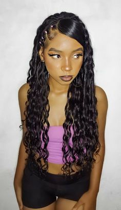 Band Hairstyles, Rubber Band Hairstyles, Y2k Hair, Cute Curly Hairstyles, Curly Hair Styles Easy, Natural Curls Hairstyles, Hairdos For Curly Hair