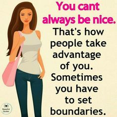 a woman holding a pink bag with the words you can't always be nice