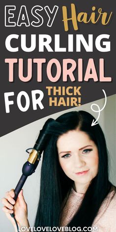 Hair curling tutorial. Easy Hair Curling, Easy Curled Hairstyles, Long Hair Fast, Curling Tutorial, Thick And Long Hair, Hair Curling Tutorial, Mom Lifestyle, Curls For Long Hair, Disneyland Outfits