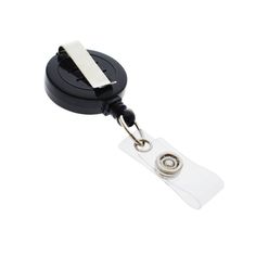 "FREE SHIPPING These Standard Belt Clip Badge Reels are much like our popular swivel clip badge reels however they are designed for those who simply want a non-swiveling belt clip attachment. They are the same high quality that we expect from our manufacturers. When selling your designs to your friends and co-workers only the best and most reliable supplies will do. Let our quality represent your creativity. We've stocked only the finest quality ID accessories since 2001. 50 Black Round Badge Re Crafting Supplies, Belt Clip, Clear Vinyl, Star Work, Id Holder, Tools And Equipment, Electronic Items, Badge Reel, Give It To Me