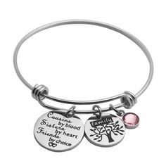 PRICES MAY VARY. ❤️The bracelet is made from high-quality stainless steel polished on all sides. Stainless steel won't tarnish or rust! ❤️This bangle is expandable - meaning it will expand to fit over your wrist and then snap back to its original size. Bangle Diameter: 62 mm. ❤️Cousin Quotes keepsake bracelet--①Cousins By Blood Sisters By Heart Friends By Choice; ②Cousins and Friends We Will Always Be a Couple of Nuts from the Same Family Tree; ③Side By Side of Miles Apart We Are Sousins Connect Personalized Stainless Steel Charm Bracelet For Friendship, Customized Stainless Steel Name Bracelet For Mother's Day, Personalized Stainless Steel Bangle Bracelets, Personalized Stainless Steel Bangle Bracelet, Metal Name Bracelet For Mother's Day And Friendship, Mother's Day Stainless Steel Name Bracelet, Mother's Day Gift Stainless Steel Name Bracelet, Personalized Metal Bracelets For Mother's Day, Customizable Stainless Steel Friendship Bracelets