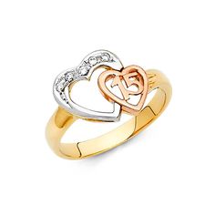 N Heart, 15 Ring, Quinceanera Jewelry, Birthday Gemstones, 15 Rings, Double Heart Ring, Quinceanera Party, Detailed Jewelry, Rings Jewelry Fashion