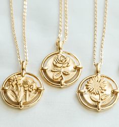 A perfect gift for your mama, your sis, your BFF or yourself! Sunflowers evoke joy and adoration. A bright reminder of the beauty in our world. Flower fact: Sunflowers are actually native to the Americas.
Pendant size: 22mm approximately | Adjustable length: 18"

Material: 14K Gold Filled Chain, Gold Plated Pendant Everyday Flower Pendant Necklace, Spiritual Flower Necklace For Gift, Spiritual Flower Necklace Gift, Spiritual Flower Necklace For Gifts, Botanical Flower Necklace For Mother's Day, Botanical Birth Flower Necklaces For Mother's Day, Everyday Flower Charm Jewelry, Everyday Jewelry With Flower Charm Round Pendant, Everyday Jewelry With Round Flower Charm Pendant