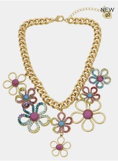 NEW Betsey Johnson Love Fest Rainbow Open Flower Bib Pastel Multicolor Necklace. Multicolor Necklace, Love Fest, Open Flower, Fashion Jewelry Necklaces, Betsey Johnson, Fashion Watches, Jewelry Necklace Pendant, Jewelry Watches, Fashion Jewelry