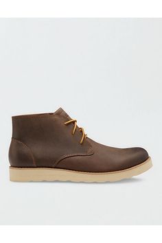 Full-grain leather upper/Mini-groove sole design provides traction, flexibility and all-day comfort/Reinforced, two-tone laces for easy on and off/Durable, super-lightweight Rubber/EVA combo outsole/Not Eligible For Promotions | Only Ships Within The Leather Lace-up Desert Boots With Leather Footbed, Casual Lace-up Work Boots With Textured Sole, Brown Low-top Chukka Boots With Textured Sole, Leather Lace-up Desert Boots With Textured Sole, Casual Brown Work Boots With Textured Sole, Casual Leather Low-top Work Boots, Casual Low-top Leather Work Boots, Leather Low-top Chukka Boots With Textured Sole, Leather Desert Boots With Stitched Sole