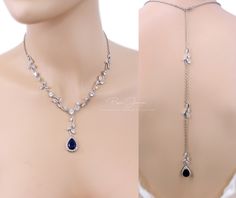 "Finish: Silver Platinum or Rose gold plated components Material: Top quality rhinestones, AAA Zirconia, lobster clasp. (Pic.10): Color of Teardrop: Navy Blue ,Peach Morganite ,Green Apple ,Aqua Blue, Emerald green, Aquamarine or Clear Zirconia. Size of teardrop: 19mm Necklace~ Length of Necklace: 17.5 inches We provided two backdrops for you to choose: 1) With 10 inches teardrop AAA zirconia pendant backdrop 2) With 2 inches extender Earrings~ Length of Earrings: 2 1/4 inches Weight of Earrings Prom Jewellery, Backdrop Necklace Wedding, Navy Necklace, Backdrop Necklace, Teardrop Bridal Earrings, Wedding Jewelry Sets Bridal Jewellery, Green Aquamarine, Backdrops Necklace, Blue Emerald