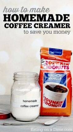 homemade coffee creamer to save you money is an easy way to make it at home