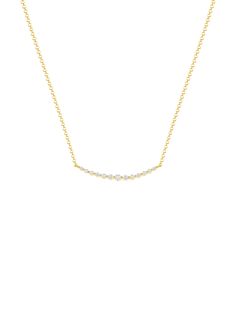 This necklace is the perfect every day look to chase all your dreams, and looking fabulous while doing it. Classic Diamond Bar Necklace For Formal Occasions, White 14k Gold Diamond Necklace With Clavicle Chain, Timeless Everyday Luxury Necklace With Single Cut Diamonds, 14k Gold White Diamond Necklace With Clavicle Chain, White Diamond Necklace With 14k Gold Clavicle Chain, Elegant Everyday Chain Necklace With Diamond Accents, Timeless Single Cut Diamond Necklaces For Everyday Luxury, Timeless Yellow Gold Diamond Necklace With Clavicle Chain, Refined Necklace In Diamond White With Single Cut Diamonds