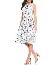 Floral Women's Cocktail & Party Dresses | Dillard's White A-line Sleeveless Dress For Spring, Elegant Spring Sleeveless Stretch Dress, Elegant Sleeveless Stretch Dress For Spring, Elegant Stretch Sleeveless Dress For Spring, Sleeveless Fit And Flare Summer Dresses, White Sleeveless Maxi Dress For Spring, White Sleeveless Mini Dress For Spring, White Sleeveless Dress For Spring, White Knee-length Fit And Flare Sleeveless Dress