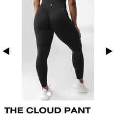 Brand New Cloud Pants Size Medium 5 Available Black High-cut Leg Bottoms For Sports, Black High-cut Leg Sports Bottoms, High Stretch Mid-rise Black Bottoms, Black High Stretch Mid-rise Bottoms, High Stretch Black Pants, High Rise Black Athleisure Bottoms, Black Mid-rise Yoga Bottoms, Black High Rise Athleisure Bottoms, Versatile Tight Black Pants