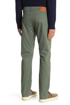 Dress them up or keep them casual, these slim fit pants offer a classic look with effortless style.Fit: this style fits true to size.- Zip fly with button closure- 5 pocket construction - Slim fit- Solid color- Approx. 11" rise (size 32x32)- ImportedThis item cannot be shipped to Canada. Machine wash cold 96% cotton, 4% elastane Casual Jeans With Welt Pockets And 5-inch Inseam, Comfort Stretch Cotton Straight Leg Bottoms, Straight Cotton Bottoms For Spring, Spring Straight Cotton Bottoms, Straight Fit Cotton Bottoms, Casual Green Jeans With Welt Pockets, Straight Slim Fit Cotton Pants, Cotton Chinos With Five Pockets In Straight Fit, Spring Straight Leg Chino Jeans