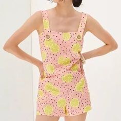 New With Tags Anthropologie Hutch Lemon Romper Size Xs Ptp: 16.25” Length: 30.5” Casual Yellow Printed Jumpsuits And Rompers, Spring Yellow Cotton Jumpsuits And Rompers, Cute Fitted Sleeveless Jumpsuits And Rompers, Yellow Cotton Jumpsuits And Rompers For Spring, Yellow Sleeveless Jumpsuits For Spring, Sleeveless Yellow Jumpsuits And Rompers For Spring, Yellow Fitted Cotton Jumpsuits And Rompers, Trendy Yellow Jumpsuits And Rompers For Spring, Trendy Yellow Jumpsuits And Rompers For Beach