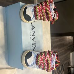 Brand New. Dubai Ideas, Lanvin Shoes, Pretty Shoes Sneakers, Pretty Shoes, Ivory Color, White Sneakers, Lanvin, Womens Shoes Sneakers, Dubai