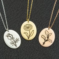 Handmade Birth Flower Necklace - 925 Sterling Silver Personalized Necklace with Flowers - Custom Birth Month Necklace - Gold Jewelry You can change the chain model for this product by buying an extra chain from the link below; https://www.etsy.com/shop/DkmnSilverAndGold?ref=seller-platform-mcnav&section_id=39375186 Material : * High Quality Handmade 925 Sterling Silver - 18K Gold Plated and 18K Rose Plated * High Quality Handmade 8K REAL GOLD and 14K REAL GOLD - 8K & 14K REAL ROSE GOLD and 8K & Birth Flower Necklace, Birth Flower, Birth Month, Birth Flowers, Personalized Necklace, Pricing Jewelry, Manufacturing Process, Flower Necklace, Mother's Day Gift