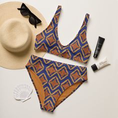 Urban African Print Bathing Suits – a bold fusion of style and culture. These swimsuits aren't just beachwear; they're a statement! Picture yourself strutting poolside or catching waves in designs that reflect you. Pop Up Shop, African Print, The Struts, Bathing Suits, High Waist, High Waisted