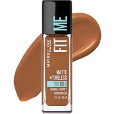 PRICES MAY VARY. Maybelline Fit Me Matte Foundation: For a natural looking medium coverage liquid foundation makeup, look no further; In 40 shades, you'll find a fit for every skin tone; Best for normal to oily skin; refines pores for a natural looking matte finish A Shade That Fits Me: Maybelline Fit Me liquid foundation provides coverage for a wide array of skin tones, from Ivory to Mocha; Use as a full face foundation with buildable coverage for a flawless, natural-looking, "I woke up like th Garnier Micellar Water, Concealer Powder, Fit Me Foundation, Fit Me Matte And Poreless, Foundation With Spf, New York Fits, Lightweight Foundation, Mascara Eyeliner, Oil Free Foundation