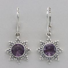 This is a  beautiful pair of purple Amethyst Earrings in 925 Sterling Silver. They are made out of Sterling Silver with no nickel so there should be no allergic reaction and nothing will turn green. The silver is not only silver plated or steel but solid 925 Sterling Silver. We usually ship the same day in a nice gift box. Purple Amethyst Earrings, Allergic Reaction, Handcrafted Artisan Jewelry, Leverback Earrings, Amethyst Earrings, Purple Amethyst, Sterling Silber, Artisan Jewelry, Solid 925 Sterling Silver