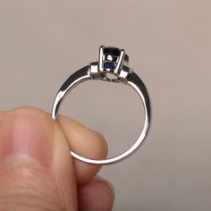 This is a gorgeous handmade creation. Its beauty is its simplicity & Elegance. The 6*8mm oval cut lab sapphire is crafted in solid sterling silver and with rhodium plated. It's made to order and it will take about 7 days to make it. All item is sent in a beautiful gift box You can realize more lovely stuff clicking the link https://www.etsy.com/shop/knightjewelry?refshopsection_shophome_leftnav Please leave the correct address and you phone number for delivering successfully. Oval Sapphire Promise Ring, White Gold Oval Sapphire Ring, Fine Jewelry Oval Lab-created Sapphire Ring, Oval Sapphire Promise Ring In 14k White Gold, Sapphire Sterling Silver Ring For Proposal, Oval Lab-created Sapphire Ring, Classic Oval Sapphire Birthstone Ring, Silver Oval Sapphire Birthstone Ring, Oval Sapphire Birthstone Ring