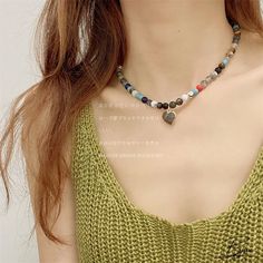 Bjux - Collar de cuentas azul collar de cadena clavícula del amor Trendy Heart Choker Necklace With Clavicle Chain, Trendy Heart Beads Charm Necklaces For Jewelry Making, Trendy Heart Beads Charm Necklace For Jewelry Making, Trendy Charm Necklaces For Jewelry Making, Trendy Heart Beads Choker Jewelry, Trendy Heart Beads Choker, Blue Heart-shaped Beaded Chain Jewelry, Trendy Crystal Necklace With Beaded Chain, Trendy Blue Choker With Colorful Beads