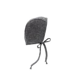 Charcoal Bonnet by Briar Baby Adjustable Solid Color Bonnet For Fall, Adjustable Solid Bonnet For Fall, Adjustable Brimmed Bonnet For Fall, Gray Bonnet Cap, One Size Fits Most, Gray Bonnet Cap One Size Fits Most, Adjustable Cotton Winter Bonnet, Adjustable Brimmed Cotton Bonnet, Couch Cuddles, Heirloom Bonnet