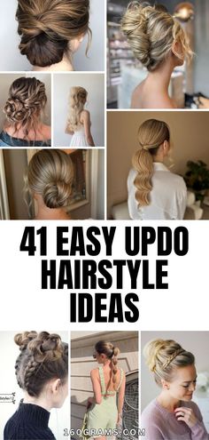 Pin this for a collection of chic and simple updo hairstyles for every hair length! Discover new styles to elevate your look effortlessly. #UpdoHairstyles #HairInspo #FashionBlog Braided Headband Updo, Simple Updo Hairstyles, Crown Braid Updo, Curly Drawstring Ponytail, Updo With Headband, Loose Curly Hair, Simple Updo, Ponytail Updo, Easy Updo