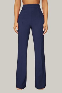 Introducing our exquisite Paityn High Waist Office Pants - a must-have addition to your professional wardrobe. These high waist pants feature a flattering flare leg and a regular fit for effortless elegance and sophistication. 95% Polyester, 5% Elastane Model is wearing size small Please allow 3-5 business days to process and ship. in cm : Size US Length Waist Size Hip Size Thigh Inseam XS 2 104.90 60.00 86.80 53.90 76.50 S 4 105.80 64.00 90.80 56.30 77.00 M 6 106.70 68.00 94.80 58.70 77.50 L 8/ Elegant Elastane Wide Leg Pants, Formal Straight Leg Non-stretch Dress Pants, Elegant Stretch Wide-leg Dress Pants, Wide Leg Work Pants For Fall, Elegant Stretch Wide-leg Pants, Elegant Flare Dress Pants For Formal Occasions, Stretch Wide-leg Formal Pants, Elegant Stretch Wide Leg Pants For Office, Elegant High Waist Wide Leg Elastane Pants