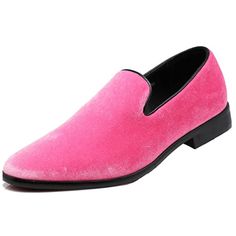 Thermoplastic Elastomers Sole Platform Measures Approximately .25" Great For Party, Wedding, Etc , Luxury And Classic Style Available In Black, Gold, Red, Royal Blue. More Colors Are Coming Soon! Easy On And Off Loafer Style Heel: 0.5" Approximate Formal Pink Pointed Toe Loafers, Pink Pointed Toe Loafers For Formal Occasions, Pink Formal Loafers With Closed Toe, Formal Pink Closed Toe Loafers, Pink Closed Toe Formal Loafers, Black Leather Dress Shoes, Classic Tuxedo, Black Suede Loafers, Canvas Slip On Shoes