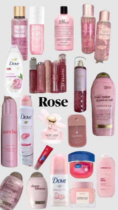 Best Body Products, Feminine Products, How To Smell Coquette, Smell Good Combo Strawberry, How To Smell Like Roses, Best Combo To Smell Good Vanilla, Skin Care Products, Smell Like Roses Products, Scent Combos Hygiene Rose