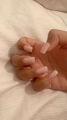 #naildesign #nails #nailidea Pink Nails Aesthetic, Milky Nails, Nails Aesthetic, Pointed Nails, Casual Nails, Gem Nails, Clean Nails, Pretty Acrylic Nails