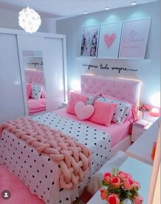 Bedroom Ideas For Small Rooms Cozy, Girly Room Decor, Luxury Room Bedroom, Pink Bedroom Decor, Dream Apartment Decor, Dekorasi Kamar Tidur, Pinterest Room Decor, Room Redesign, Girly Room