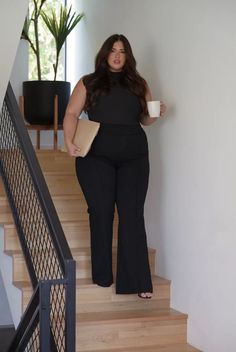 Plus Work Outfits Women, All Black Professional Outfits Plus Size, Plus Size Formal Attire, Cute Plus Size Business Casual Outfits, Formal Outfit Plus Size Classy, Plus Office Outfits Plus Size, Expensive Office Outfits, Formal Business Attire Women Plus Size, Professional Plus Size Outfits Women