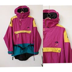 Vintage The North Face Vertical Anorak Jacket Gore Tex Size: L armpit to armpit: 72 cm front length: 78 cm back length: 88 cm sleeve length from neck to cuff: 83 cm Good condition, small spot, see photo! Pink Parka With Detachable Hood, Retro Long Sleeve Outerwear For Outdoor, Retro Pink Outerwear For Outdoor, Multicolor Long Sleeve Outerwear For Hiking, Multicolor Long Sleeve Nylon Outerwear, Retro Long Sleeve Windbreaker For Outdoor Activities, Vintage Long Sleeve Windbreaker With Detachable Hood, Urban Style Pink Long Sleeve Outerwear, Pink Long Sleeve Urban Outerwear