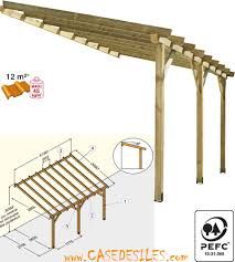 an image of a wooden pergolan with measurements for the top and bottom sections