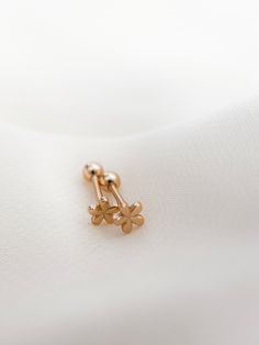 ✿ Tiny Daisy Flower Gold Stud Earrings ✿ Made of 18k gold filled metal with screw on backs making them incredibly comfortable to wear.  Hypoallergenic, lead free, nickel free. Great for people with sensitive ears! Handmade in my home studio in Brookings, SD. Minimalist Screw-back Earrings As Gift, Minimalist Screw Back Earrings As Gift, Yellow Gold Screw Back Piercings For Gifts, Yellow Gold Screw Back Piercings As Gift, Delicate Yellow Gold Piercings For Gift, Dainty Yellow Gold Earrings With Screw Back, Delicate Yellow Gold Internally Threaded Earrings, Delicate Tiny Gold Flower Earrings, Gold Earrings Designs Studs