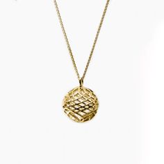 Fine Jewelry[This listing is for pendant only] ITEM DESCRIPTION: Big Sphere Pendant - 14k / 18k gold A delicate and unique ball pendant with magnificent wavy texture. Made in 3D technique - contemporary design and elegant. - DETAILS - Metal: 14k / 18k solid gold Pendant diameter: approx. 18 mm Total length: approx. 23 mm Inner link diameter: Fits up to 3 mm chain Weight: approx. 7.6 gr. - CHAIN - Can go with chain up to 3 mm - Please contact us for a price quote. - SHIPPING - Packed in an elegan 14k Gold Medallion Necklace With Box Chain, Refined Yellow Gold Necklace For Gift, 14k Yellow Gold Diamond-cut Necklace, Yellow Gold 14k Diamond Cut Necklace, Refined 14k Gold Diamond Cut Necklace, Elegant Necklaces With Recycled Gold Medallion, Elegant Recycled Gold Medallion Necklaces, Elegant Medallion Jewelry With Box Chain, Yellow Gold Diamond-cut Round Pendant Necklace