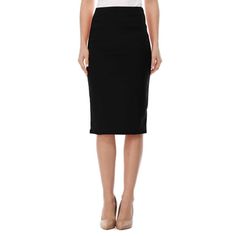 Women's Casual Elastic Band Stretch Office Work Solid Midi Skirt Made in USA, You can easily wear these skirts for everyday wear, party, business setting, and even for loungewear. Size Chart(Inches) / HSK00806S => Length: 25.5/ Waist: 25 M => Length: 25.7/ Waist: 26 L => Length: 25.9/ Waist: 27 XL => Length: 26/ Waist: 28 2XL => Length: 26.2/ Waist: 29 3XL => Length: 26.4/ Waist: 30 Color: Black.  Gender: female.  Age Group: adult. Pencil Outline, Moa Collection, Party Business, Fashion Vocabulary, Knee Skirts, Work Wear Women, Office Work, Women's Casual, Elastic Band